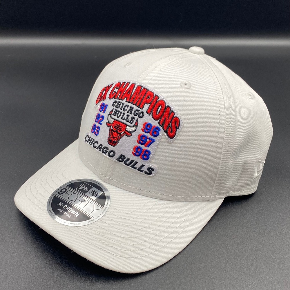 New Era Chicago Bulls 9FORTY M-Crown‎ 6X Champions White Snapback Retro Cap Hat